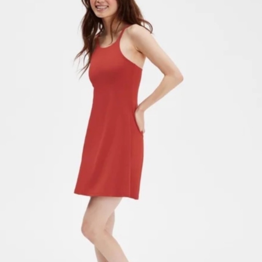 NWT Girlfriend Collective Lava Naomi Workout Tennis Dress